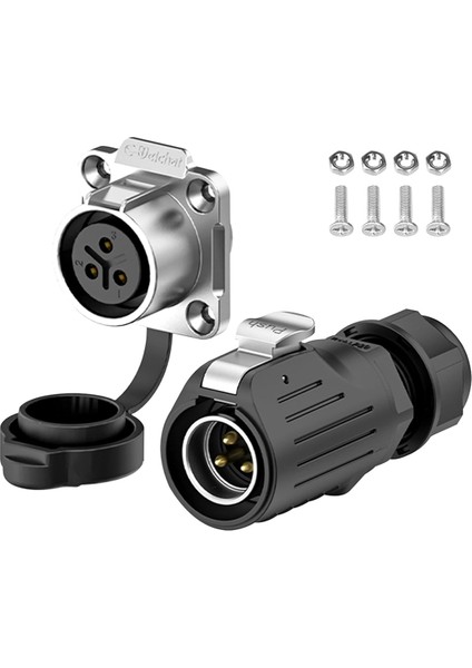 Endüstriyel Konnektör IP68 Hızlı Takmalı Dairesel Konnektör (3 Pin) (Yurt Dışından)