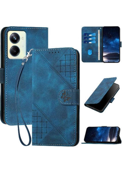 Realme 10 Pro Yüksek Kaliteli Deri Telefon Kılıfı Için Flip Case Kabartmalı ve (Yurt Dışından)