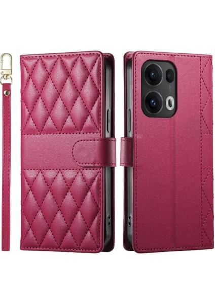 Oppo Reno 13 Pro Darbeye Cüzdan Zarif Çift Sapanlar Kılıf Için Flip Case (Yurt Dışından) modelleri