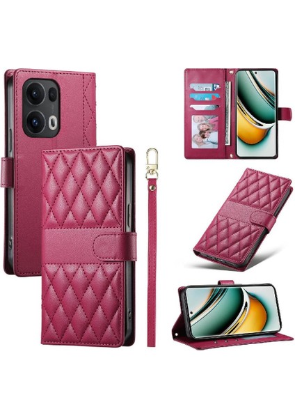 Oppo Reno 13 Pro Darbeye Cüzdan Zarif Çift Sapanlar Kılıf Için Flip Case (Yurt Dışından) fırsatları