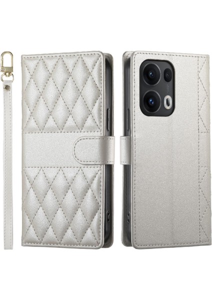 Oppo Reno 13 Pro Darbeye Cüzdan Zarif Çift Sapanlar Kılıf Için Flip Case (Yurt Dışından)