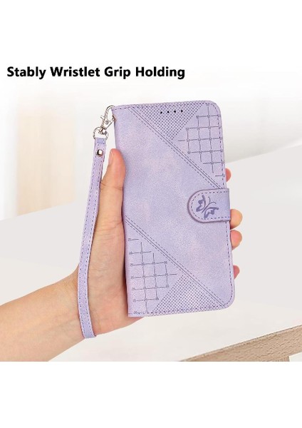 Ayrılabilir El Ile Oppo Reno 8t 4g Kabartmalı Kelebek Için Flip Case ve (Yurt Dışından) modelleri