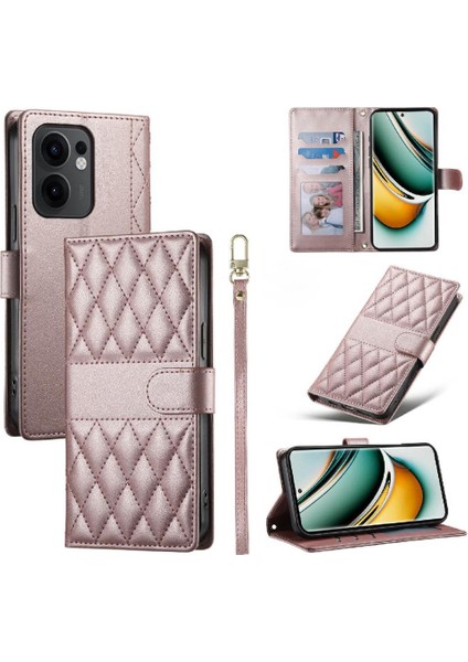Oppo Oppo 13F Cüzdan Için Flip Case Zarif Darbeye Çift Sapanlar Deri (Yurt Dışından) modelleri