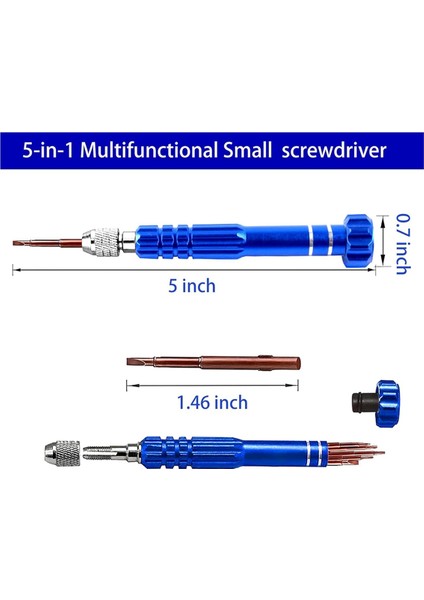 5'i 1 Arada Mini Tornavida, Gözlük Tornavidası, Mavi (Yurt Dışından) fiyatları