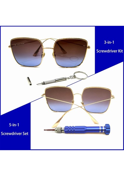 5'i 1 Arada Mini Tornavida, Gözlük Tornavidası, Mavi (Yurt Dışından) modelleri