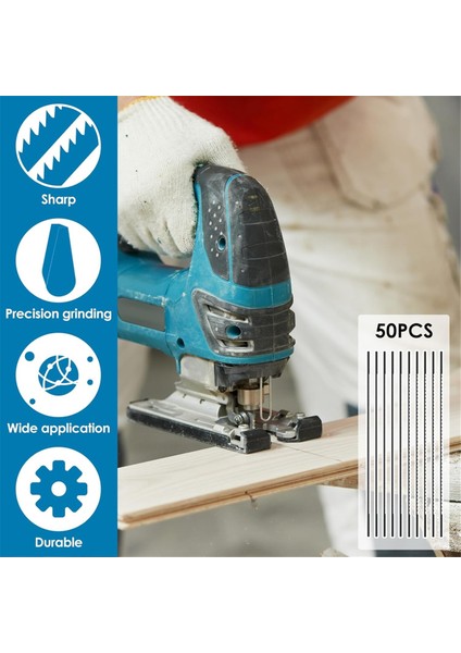 50 Paket Düz Uçlu Dekupaj Testeresi Bıçakları 5 Inç Dekupaj Testeresi 10 Tpı 28 Tpı (Yurt Dışından) modelleri