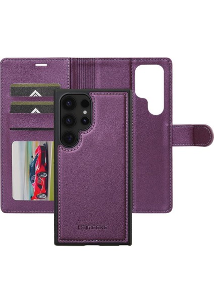 Samsung Galaxy S22 Için Flip Case Ultra Ayrılabilir 2 1 Cüzdan Kılıf Pu (Yurt Dışından)
