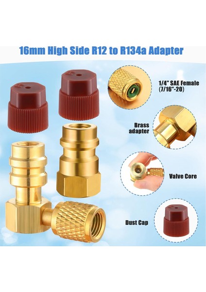 R12'DEN R134A'YA Ac Bağlantı Dönüştürme Adaptör Kiti (Yurt Dışından) fiyatları