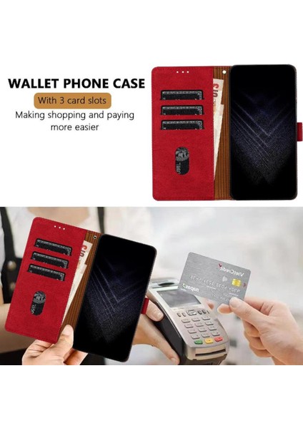 Realme 13 Pro Plus Manyetik Kapatma Kart Yuvaları Için Kılıf Kapak Cüzdan Pu (Yurt Dışından)