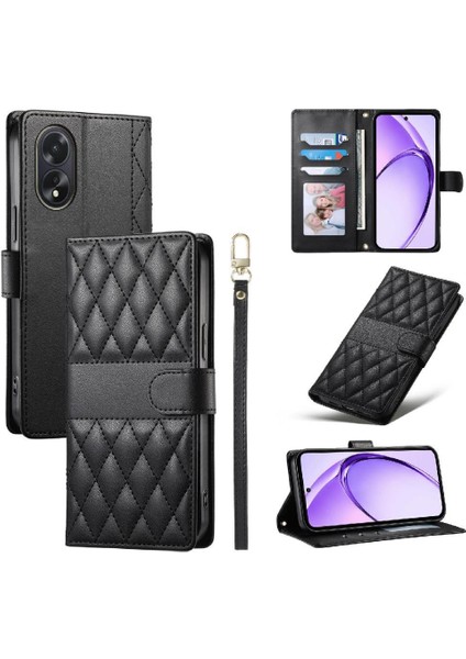 Oppo A38 4g Darbeye Deri Kılıf Çift Sapanlar Zarif Için Flip Case (Yurt Dışından) indirimleri