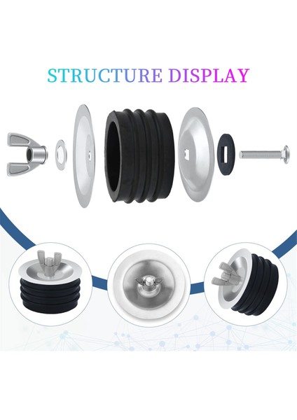 3 Inç Kanalizasyon Temizleme Kapağı, Pratik Genleşme Borusu Tıkacı (Yurt Dışından) modelleri