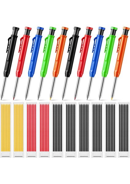 60 Adet Yedekli 10 Adet Masif Marangoz Kalemi (Yurt Dışından)