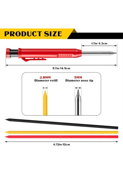 60 Adet Yedekli 10 Adet Masif Marangoz Kalemi (Yurt Dışından) fiyatları