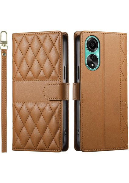 Oppo A78 4g Cüzdan Için Flip Case Zarif Çift Sapanlar Darbeye Deri (Yurt Dışından) fırsatları