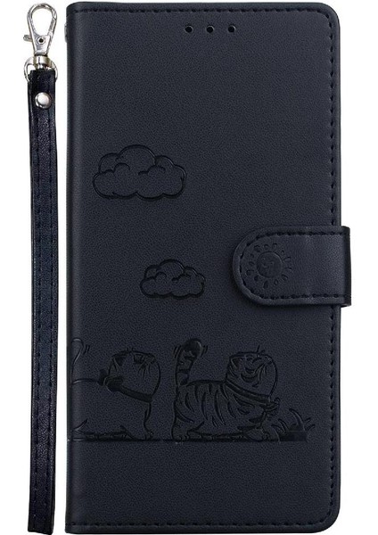 Oppo Reno 13 5g Kedi Rfıd Deri Cüzdan Kart Yuvası Tutucu Için Flip Case (Yurt Dışından) fiyatları