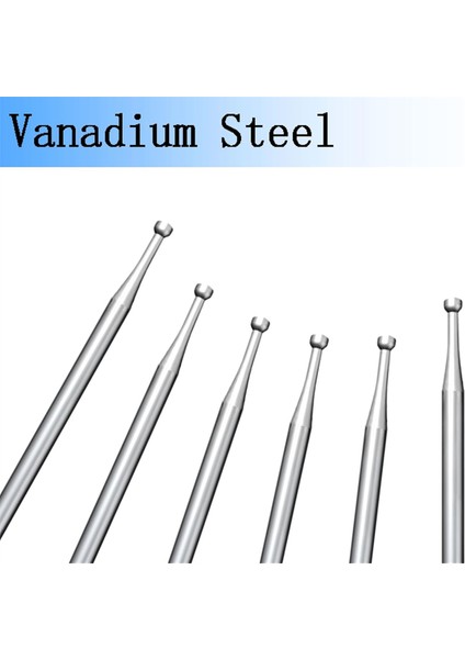 6 Adet 1mm Yuvarlak Bardak Freze - 3/32 Inç Saplı Tel Yuvarlatma Uçları (Yurt Dışından) indirimleri