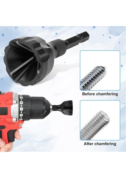 2 Adet Çapak Alma Dış Pah Kırma Aleti, 1/4 Inç Altıgen Şaft Çapak Alma (Yurt Dışından) fırsatları