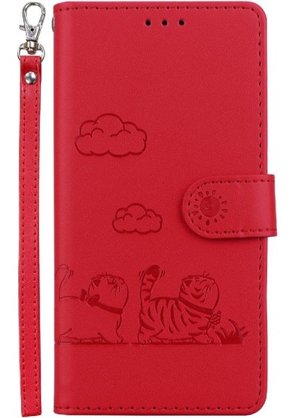 Oppo Reno 13 5g Kedi Rfıd Deri Cüzdan Kart Yuvası Tutucu Için Flip Case (Yurt Dışından) fırsatları