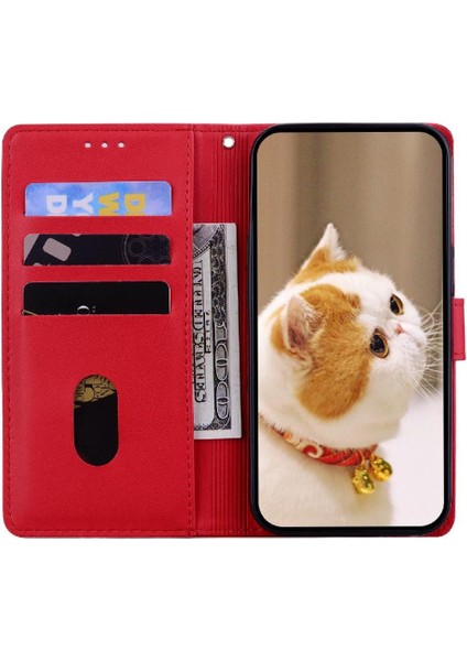 Oppo Reno 13 5g Kedi Rfıd Deri Cüzdan Kart Yuvası Tutucu Için Flip Case (Yurt Dışından) indirimleri