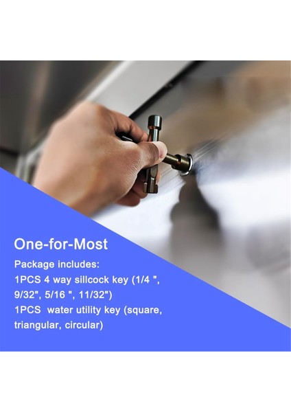 2 Adet 4 Yönlü Anahtar Anahtarı, Çok Işlevli Su Tesisatı Anahtarı (Yurt Dışından) fiyatları