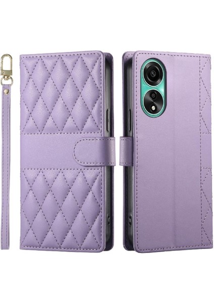 Oppo A78 4g Cüzdan Için Flip Case Zarif Çift Sapanlar Darbeye Deri (Yurt Dışından) fırsatları