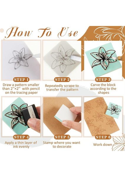 24 Adet 2 x 2 Inç Kauçuk Oyma Blokları Linolyum Blokları, Beyaz ve Yeşil (Yurt Dışından) indirimleri