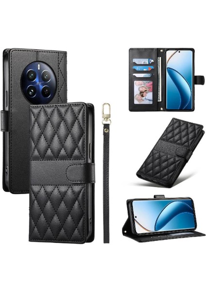 Realme 12 Pro Plus 5g Cüzdan Çift Sapanlar Zarif Darbeye Dayanıklı Için Flip Case (Yurt Dışından)