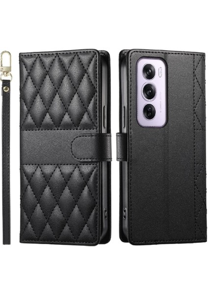 Oppo Reno 12 Pro 5g Zarif Darbeye Deri Kılıf Çift Için Flip Case (Yurt Dışından) fırsatları