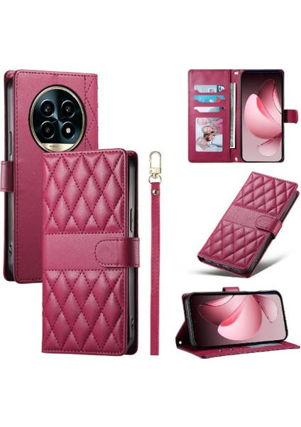 Realme 13 Pro Plus 5g Zarif Darbeye Dayanıklı Çift Sapanlar Kılıf Için Flip Case (Yurt Dışından)