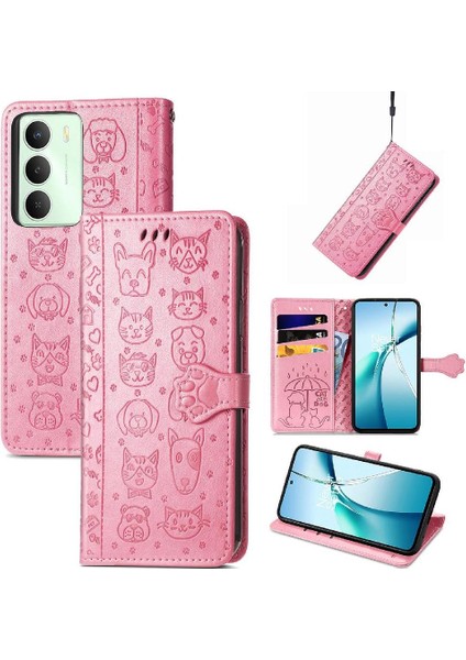 Realme Için Kılıf Realderi Kılıf Darbeye Kapak Kapak Kısa Kayış (Yurt Dışından)