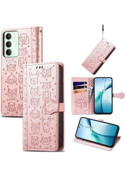Realme Için Kılıf Realderi Kılıf Darbeye Kapak Kapak Kısa Kayış (Yurt Dışından)