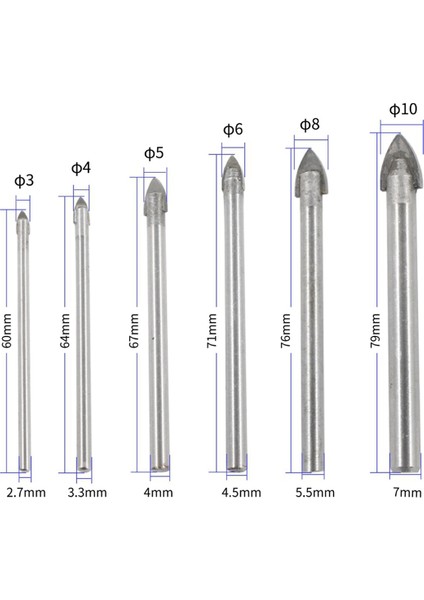 Cam-Seramik Karoların Genişleticisini Delmek Için 6 Parçalı Ahşap Işleme Ucu Seti (Yurt Dışından) fiyatları