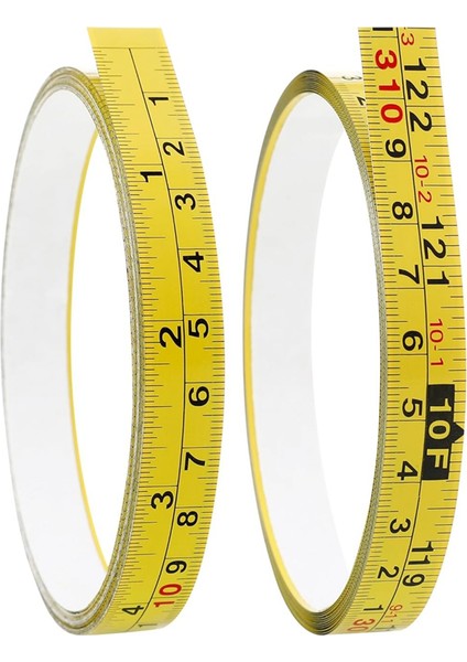 Sağdan Sola Okuma 310CM/122-İNÇ Ingiliz ve Metrik Cetvel Bant (Yurt Dışından)