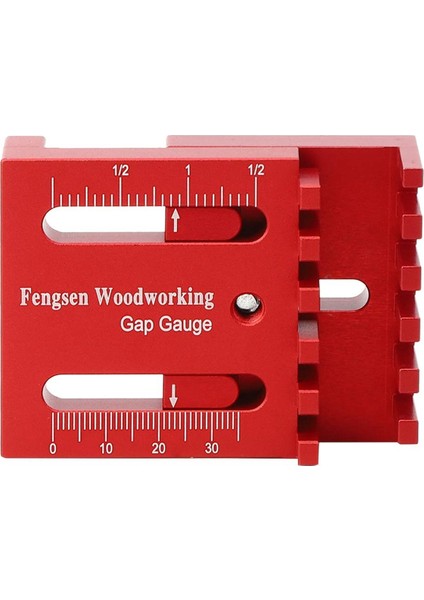 Ahşap Işleme Boşluk Ölçer, Derinlik Ölçme Testere Dişli Cetvel, (Yurt Dışından) fırsatları