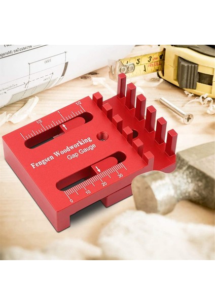 Ahşap Işleme Boşluk Ölçer, Derinlik Ölçme Testere Dişli Cetvel, (Yurt Dışından) indirimleri