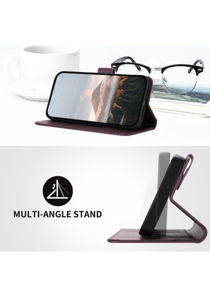 Kart Ile Oppo A5 Pro Flip Koruyucu Cep Telefonu Anti-Sonbahar Için Flip Case (Yurt Dışından)