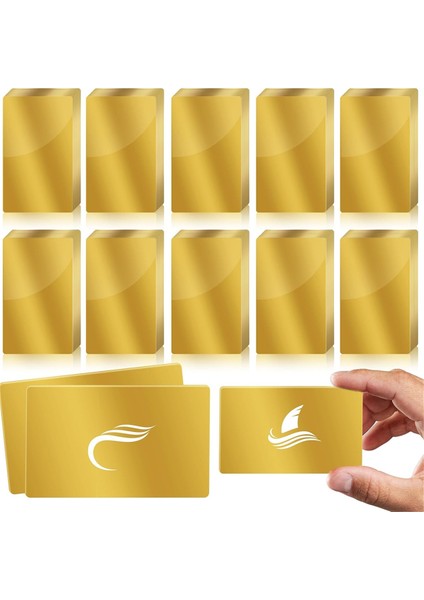 100 Adet Metal Gravür Boş Renkli Alüminyum Levhalar Lazer Gravür B (Yurt Dışından)