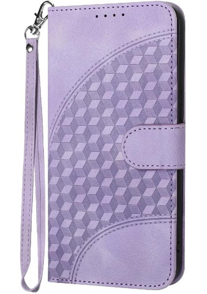 Realme 10 Pro Plus Pu Deri Flip Kapak Geometrik Desen Için Flip Case (Yurt Dışından)