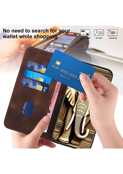Realme 10 Pro Plus Pu Deri Flip Kapak Geometrik Desen Için Flip Case (Yurt Dışından)