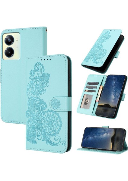 Realme 10 Pro Flip Folio Kitap Pu Deri Manyetik Kapatma Için Flip Case (Yurt Dışından)