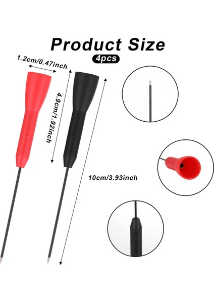 4 Adet Test Probları Bakır Problar Test Probu Pinleri Test Uçları Prob (Yurt Dışından) fiyatları