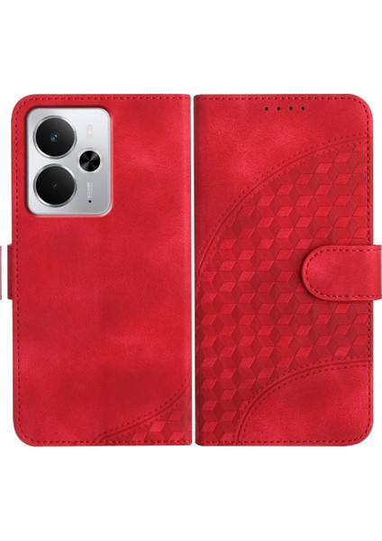 Realme 14 5g Için Flip Case Manyetik Kart Tutucu Darbeye Deri Kılıf Pu (Yurt Dışından)