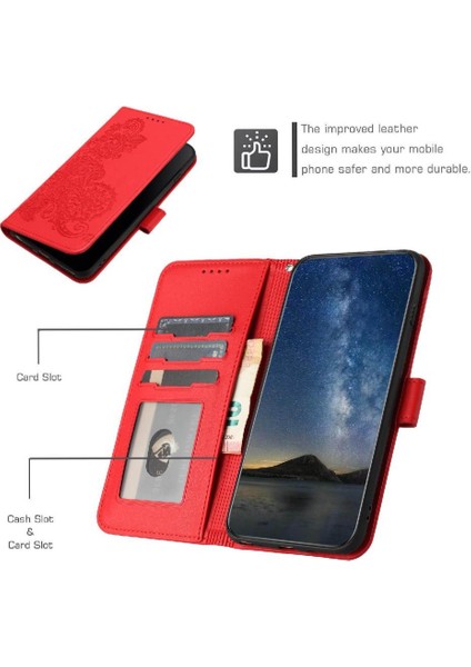 Realme 10 Pro Plus Kickstand Koruyucu Flip Folio Kitap Pu Için Flip Case (Yurt Dışından)