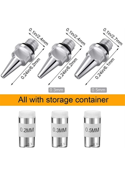 Airbrush Nozul Iğnesi Nozul Kapağı Kiti Airbrush Parçaları (Yurt Dışından) modelleri