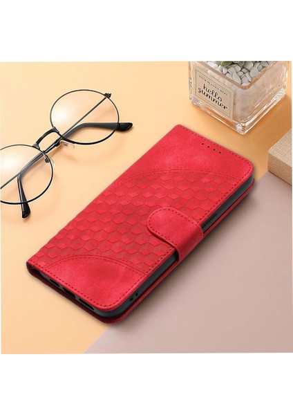 Realme 10 Pro Plus Pu Deri Flip Kapak Geometrik Desen Için Flip Case (Yurt Dışından)