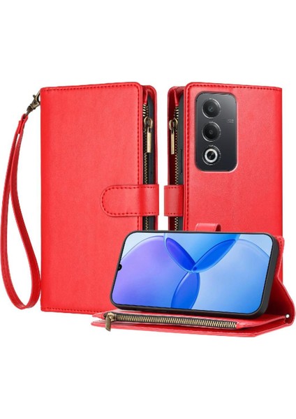 Oppo A3 Pro Pu Deri Çanta Kapak Için Kılıf Folio Flip Kart Yuvaları Cüzdan (Yurt Dışından)