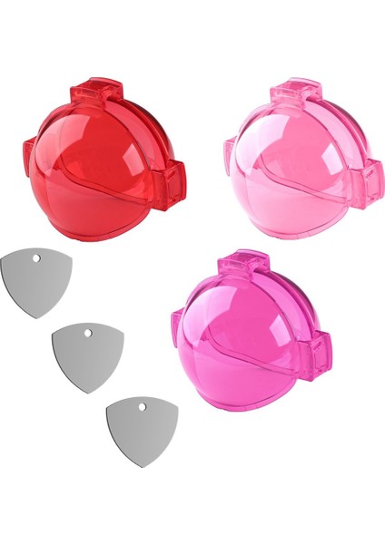 X3 Su Geçirmez Kılıf Için Dalış Filtresi, Kırmızı+Pembe+ Filtreler (Yurt Dışından)