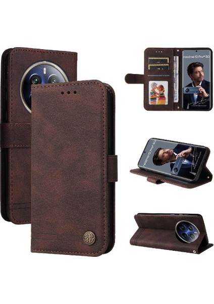Realme 13 Pro 5g Cüzdan Kısa Kayış Uzun Kayış Kart Yuvası Için Flip Case (Yurt Dışından)