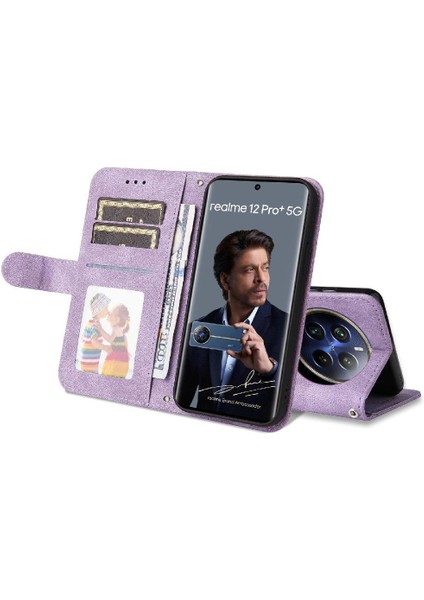 Realme 13 Pro 5g Cüzdan Kısa Kayış Uzun Kayış Kart Yuvası Için Flip Case (Yurt Dışından)