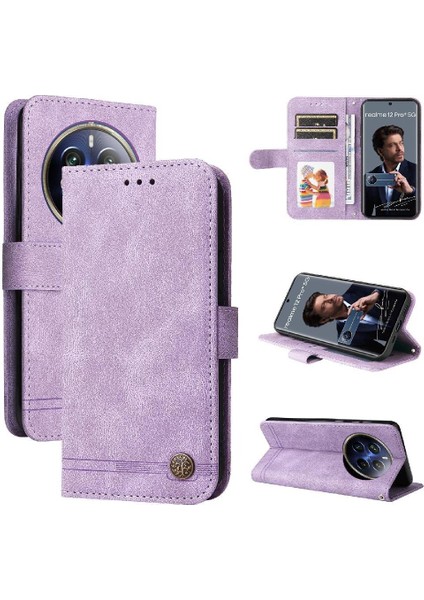 Realme 13 Pro 5g Cüzdan Kısa Kayış Uzun Kayış Kart Yuvası Için Flip Case (Yurt Dışından)